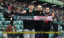 Kocaelispor evinde geçit vermedi: Antalyaspor’u 2-1 mağlup etti