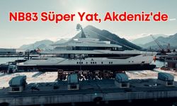 52 Metrelik NB83 Süper Yat, Akdeniz'in mavi sularında yerini aldı