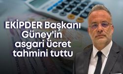 EKİPDER Başkanı Güney'in asgari ücret tahmini tuttu
