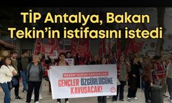 TİP Antalya, Bakan Tekin’in istifasını istedi