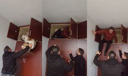 Konya'da 49 ayrı suçtan aranan şahsın saklandığı yer "pes" dedirtti