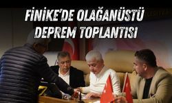 Finike’de olağanüstü deprem toplantısı