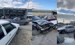Oto yıkama çalışanı izinsiz bindiği otomobille arabanın pertini çıkardı
