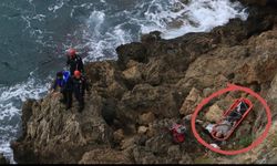 Yaşlı adam balık tutmak için indiği falezlerden yuvarlandı