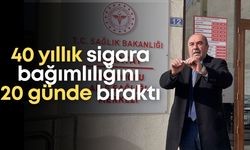 40 yıllık sigara bağımlılığını 20 günde bıraktı!