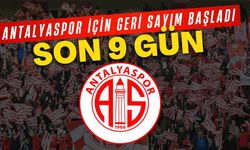 Antalyaspor için geri sayım başladı! Son 9 gün