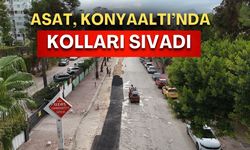 ASAT, Konyaaltı’nda kolları sıvadı! Tam gaz asfalt çalışması