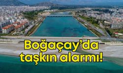 Boğaçay'da taşkın alarmı!