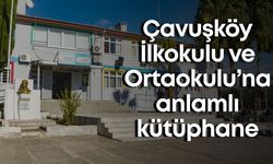 Manavgat Çavuşköy ilkokuluna anlamlı kütüphane