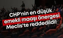 CHP'nin en düşük emekli maaşı önergesi Meclis'te reddedildi!