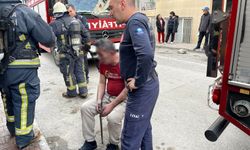 Antalya'da yaşadığı dükkanda yangın çıktı