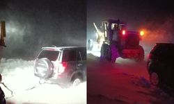 Karda mahsur kalan çift 6 saate kurtarıldı