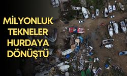 Antalya’da hortum tersaneyi hurdalığa çevirdi!