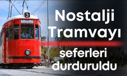 Antalya'da fırtına nedeniyle Nostalji Tramvayı seferleri durduruldu