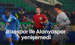 Alanyaspor ile Rizespor yenişemedi