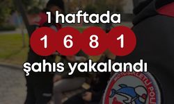 Asayiş uygulamalarında 1 haftada bin 681 şahıs yakalandı
