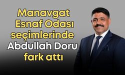 Manavgat Esnaf Odası seçimlerinde Abdullah Doru fark attı