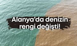 Alanya’da denizin rengi değişti!