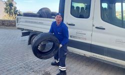 Alanya'da 30 tır atık lastiği geri dönüşüme kazandırıldı