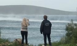 Şiddetli rüzgar Bodrum’u vurdu