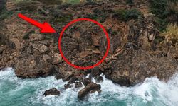 Falezlerde "yok artık" dedirten kaçak yapı: Kayalığı yaşam alanına çevirmiş