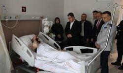 Kaza geçiren Ceza İnfaz Kurumu personeline önemli ziyaret! Akın Gürlek detayı