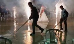 Antalya’da gelin ve damada beklenmedik sürpriz: Çek pası alan sahneye koştu!