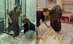 Gazipaşa’da Ukraynalı hayırlı gelin! Eşinin babaannesine abdest almada yardımcı oluyor