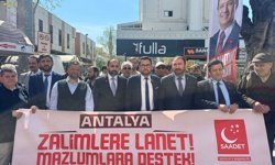 Saadet Partisi Antalya, İsrail’e karşı ses yükseltti