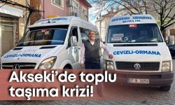 Akseki’de toplu taşıma krizi! Şoför esnafı isyan etti
