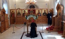 Tarihi Kaleiçi Aziz Alypios Kilisesi ibadetle yeniden canlandı