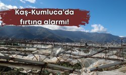 Zirai donun ardından Kaş-Kumluca’da fırtına alarmı!