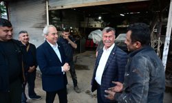 Mesut Kocagöz'den esnaf ziyareti