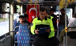Antalya'da otobüsler denetimde