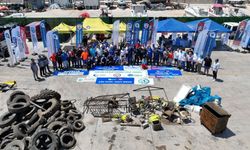 Antalya’da denizden 7 ton atık çıkarıldı