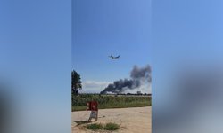 Aksu’da korkutan yangın! Dumanlar uçuşları etkiledi