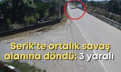 Serik'te sollama yaparken ortalık savaş alanına döndü: 3 yaralı