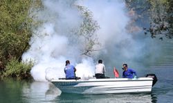Antalya'da yaz aylarının kabusu için denizden karaya ilaçlama
