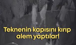 Manavgat Irmağında teknenin kapısını kırıp alem yaptılar!