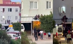 Kepez'da cam silen genç kız, ikinci kattan düştü