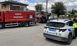 Konya’dan polisten kaçan sürücü duvara tosladı