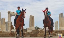 Side Antik Kenti'nde atlı jandarma devriyesi başladı
