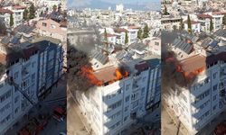 Antalya'da daire yangını! Pencerede mahsur kalan 2 kişi son anda kurtarıldı