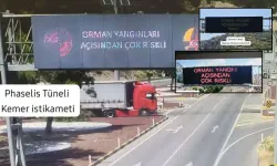 Antalya'da orman yangınlarına karşı yeni önlem! LED ekran dönemi başladı