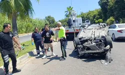 Manavgat'ta aşk yolunda kaza yaptı! Yüzüğü bulmadan ambulansa binmedi