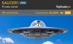 UFO sürprizi! Bir anda ortaya çıktı