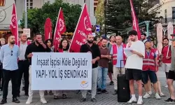 Antalya'da inşaat işçilerinden basın açıklaması: "Sendikal mücadele engellenemez"
