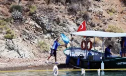 Karadan ulaşılamayan koylardan 306 ton çöp çıktı