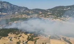 Kaş'ta alevler yükseldi! Havadan müdahale başladı
