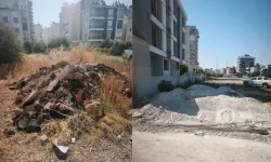 Kepez'de kaçak moloz döken firmaya ceza: 30 kamyon atık kaldırıldı